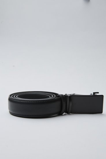 Мужской ремень автоматический гладкий в строчку