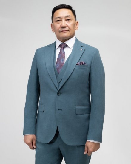 Классический костюм 3-ка MAZALTOVMAN бирюзовый