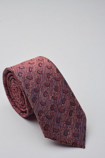 Мужской галстук Бордовый с узорами