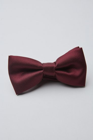 Галстук-бабочка Бордовая фактурная