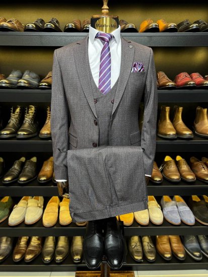 Костюм VAK 3-ка Бордовый фактурный