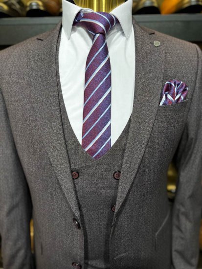 Костюм VAK 3-ка Бордовый фактурный