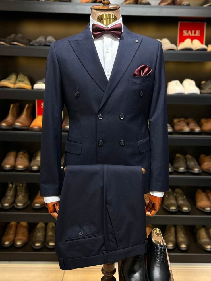 Костюм ЕМР 2-ка Синий двубортный 