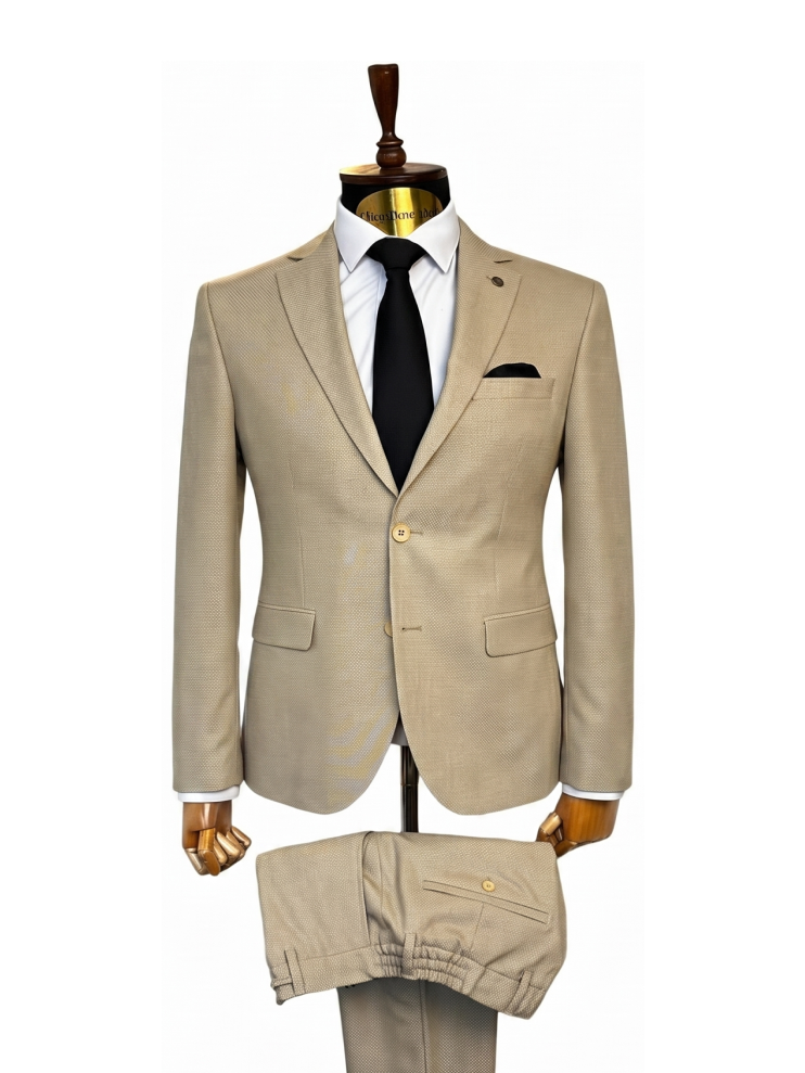 Костюм MAZALTOVMAN 2-ка Бежевый фактурный