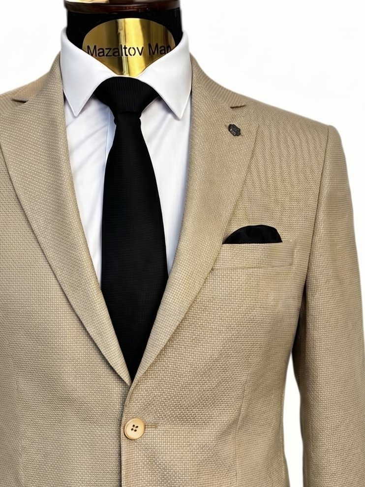 Костюм MAZALTOVMAN 2-ка Бежевый фактурный