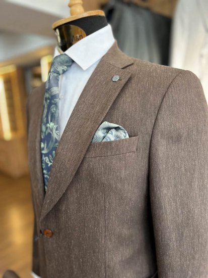 Костюм MAZALTOVMAN 2-ка Premium Коричневый фактурный